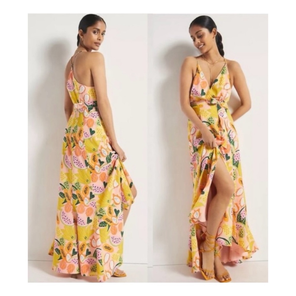 NWOT Anthropologie Hutch Wrap Maxi Dress  Size Small